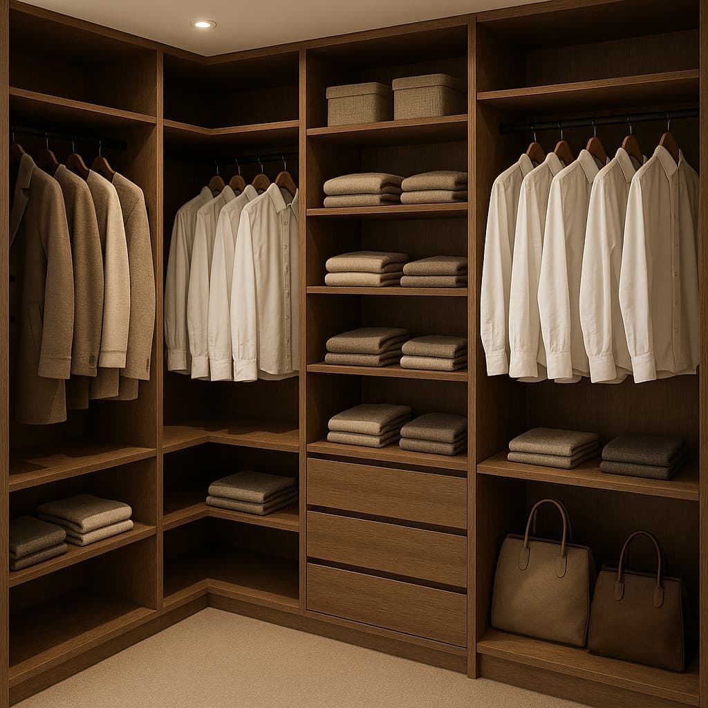 Garderobe i hvitlasert ask